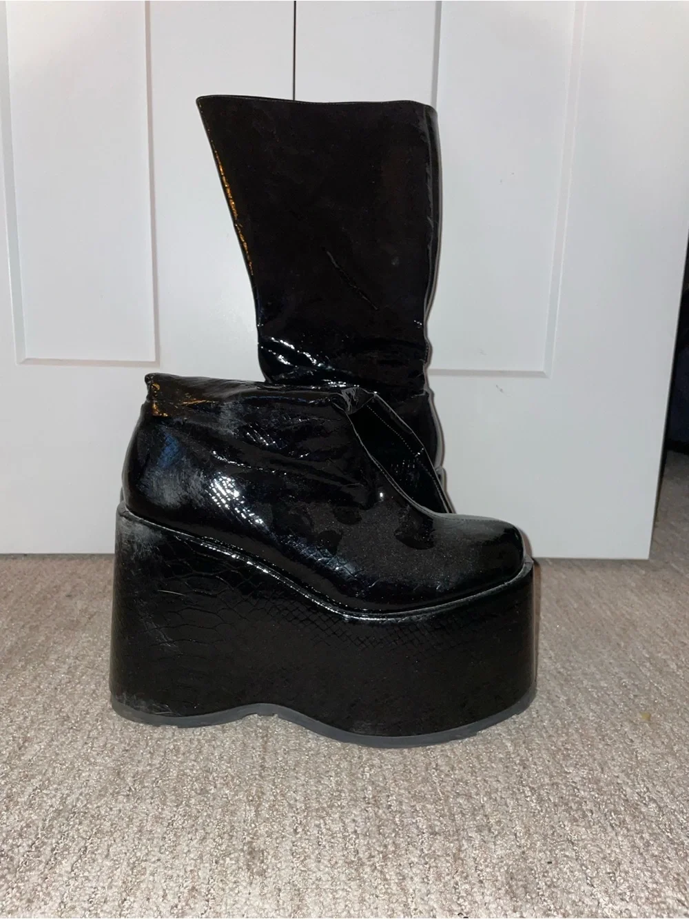 Black 6” Platform Boots